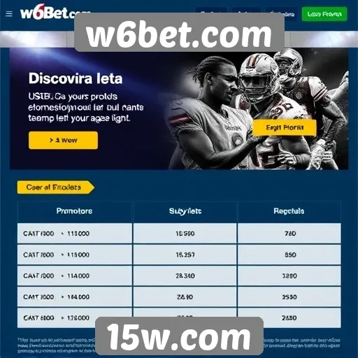 W6bet oferece promoções atrativas para novos usuários